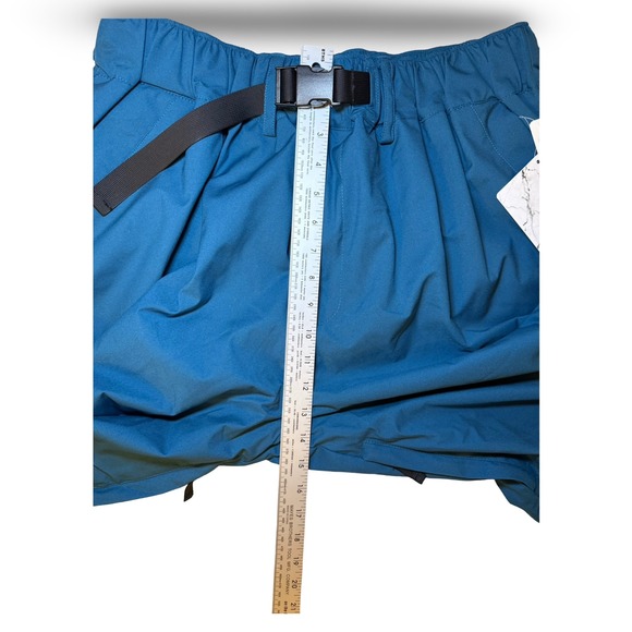 Nomadika Oversize Snowboard Ski Pants Blue Cargo XL Built-in Belt Zipper Vents - Picture 5 of 12